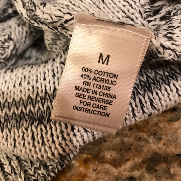 Leo Nicole Open Front Long Cardigan Sweater Womens Size Medium Grey - Picture 4 of 14